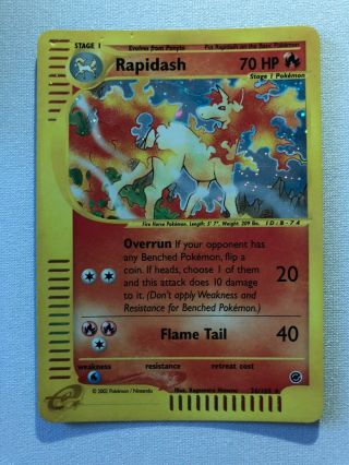 Rapidash 26/165 Holo Rare Expedition Pokemon Card Near
