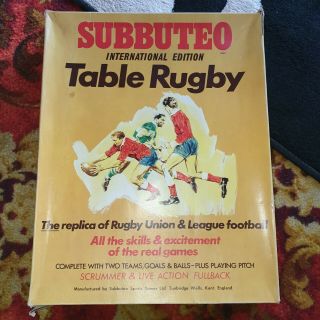 Vintage Subbuteo Rugby International Edition Table Rugby - Rare Wales V Ireland