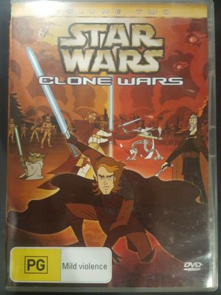 Star Wars Animated Rare Deleted Clone Wars Volume 2 Two Dvd Tv Series Cartoon