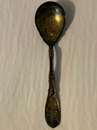 W.  M.  Rogers Vintage Sugar Spoon With Grape Design A1 Rrr