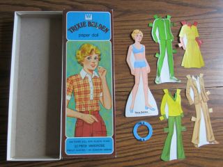 Vintage Trixie Belden Paper Doll,  9 " Tall,  1979,  Pristine,  Box,  Stand