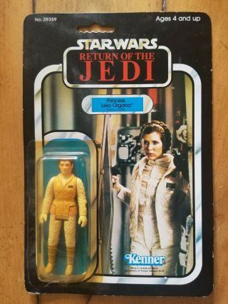 1983 Vintage Kenner Star Wars Rotj Moc Princess Leia Organa Hoth Outfit 77 Back