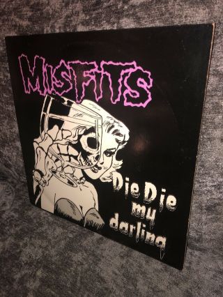 Rare Misfits Die Die My Darling Plan9 Pl903 Vinyl Record Lp Horror Punk