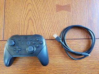 Official Nintendo Switch Pro Controller With Cable.  Rarely