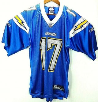 Rare Vintage Authentic San Diego Chargers Philip Rivers Reebok Jersey Men 