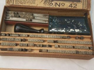 Antique Excelsior Printing Set Outfit No.  42 2