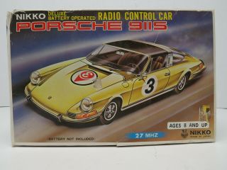 Rare Vintage Nikko Porsche 911s Remote Control Car