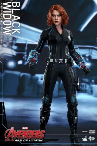 Hot Toys Avengers 2 Age Of Ultron Black Widow 4.  0 Scarlett Johansson 11 " Figure