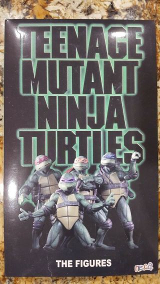 Neca Tmnt Teenage Mutant Ninja Turtles 2018 Sdcc Exclusive 1990 Vhs Movie 4 Pack