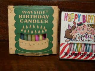 Vintage Boxes of Birthday Candles Wayside Betty Bolling Columbia 2