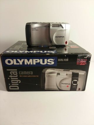 Rare Olympus Digital Camera D - 200 L W/original Box & Instructions