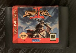 Rare Shining Force Ii 2 (sega Genesis 1994) Authentic Game Cartridge Cart