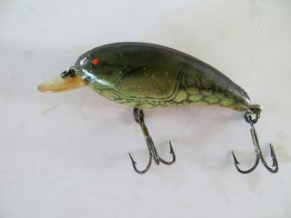 Vintage Texas Bomber Screw Tail Model A - Green Craw - 3 Inch