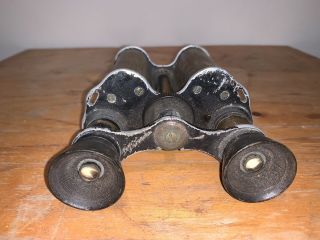 Last Rare WW1 British Army Officer Prism Binoculars 2