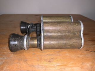 Last Rare WW1 British Army Officer Prism Binoculars 3