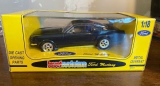 1/18 Jouef Evolution 1965 Ford Mustang Coupe Fastback Blue 3117 Rare