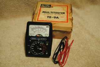 Vintage Herald Electronics Co.  Te - 9a Multitester Multimeter Japan