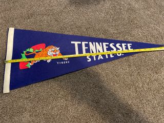 Vintage Tennessee State University Flag Pennant 1960 29” Football Rare
