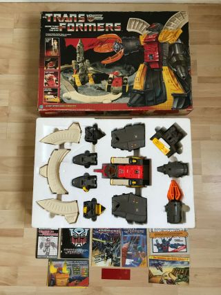 1985 Transformers G1 Vintage Omega Supreme - Complete Boxed And Signed