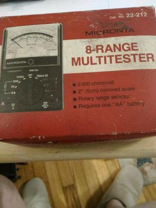 Vintage 8 - Range Multitester Digital 22 - 212