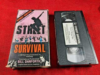 1988 Street Survival With Bill Danforth Skateboard Instruction Vhs Rare