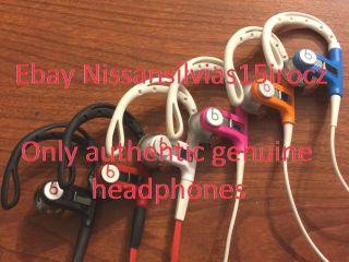 Beats By Dr.  Dre Powerbeats Wired Ear Hook In Ear Sport Headphones Rare Colors