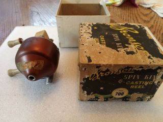 Vintage Bronson " Spin King 700 Fishing Reel With The Box