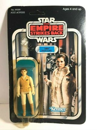 Star Wars Princess Leia Hoth Action Figure Kenner 41 Back Vintage Moc 1980