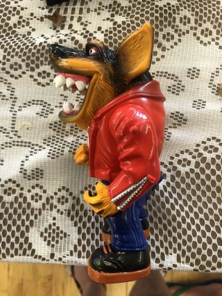 RARE VINTAGE 1996 Street SHARKS Wise Designs Muscle Mutts Figure TOY DOG Gutter 3