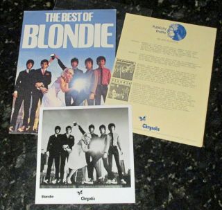 Blondie Rare 1981 Usa Press Kit The Best Of Photo Fan Club Promo Debbie Harry