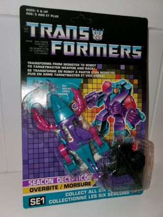 Transformers G1 Seacon Overbite Moc Mosc Canadian Rare Unpunched