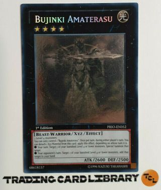 Yugioh - Bujinki Amaterasu - Ghost Rare - 1st Edition - Prio - En052 - Lp