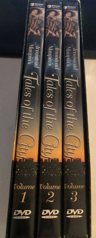 Tales of the City - Complete Set (2003) 3 DVDs VG,  RARE OOP Acorn Media Unedited 2