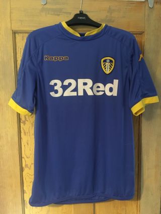 Rare Vintage Kappa Leeds United 2016/17 Away Football Shirt Large Cond.