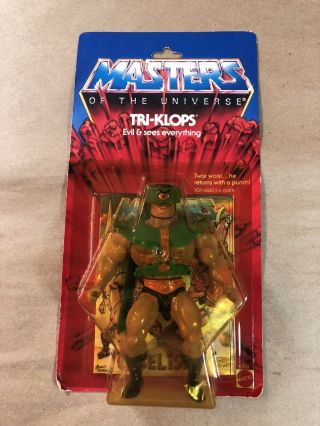 Vintage 1982 Tri - Klops He - Man Masters Of The Universe Motu Mattel