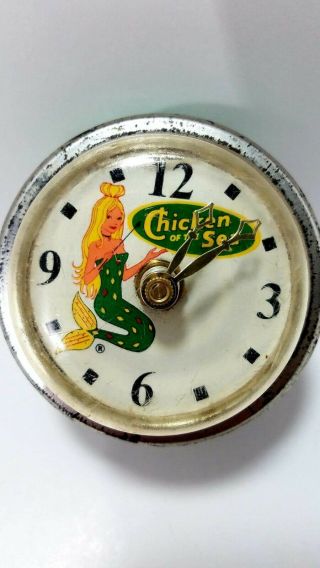 Rare Vintage Chicken Of The Sea Tuna Fish Can Clock