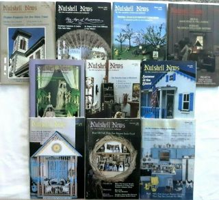 (10) Nutshell News Magazines - For The Dedicated Miniatures Enthusiast - 1983