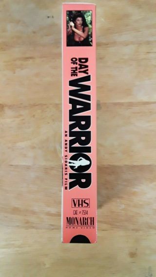 Day of the Warrior VHS RARE exploitation sleaze horror Andy Sidaris Monarch sov 3