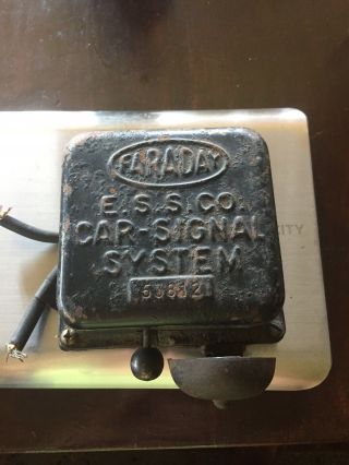 Vintage Antique Faraday Bell Fire Alarm 220 Volts Car Signal System