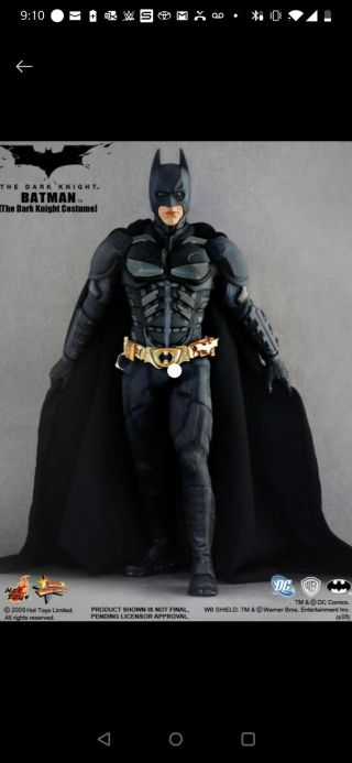 Hot Toys Batman The Dark Knight Mms71 Mib 1/6th Scale