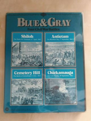Spi Blue & Gray: 4 Civil War Battles Board Game (1975) Rare