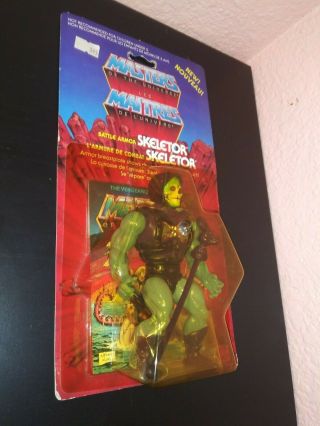 Not Afa Battle Armor Skeletor He - Man Moc 8 Back Mini Comic Book Vintage Rare Pop