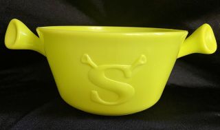 Rare Kellogg’s Shrek Cereal Bowl With Ears Lime Green Kellogg’s Promo