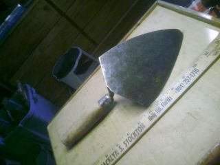 Brick Mason Trowel antique vintage old hand tool 6 1/2 x 4 1/2 unmarked 2