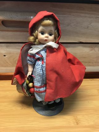 Vintage Madame Alexander 8 " Doll Red Riding Hood 482 No Box
