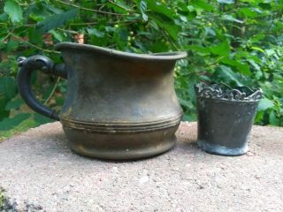 Dug Old Metalware Items,  Pewter? Tin? Copper?