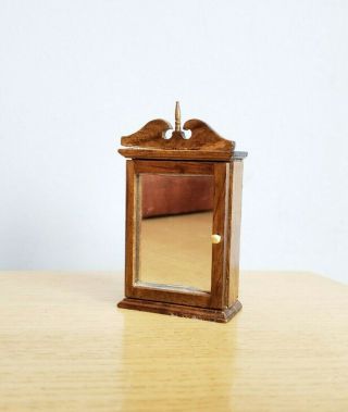 Vintage Dollhouse Miniature Mirrored Medicine Cabinet 1:12