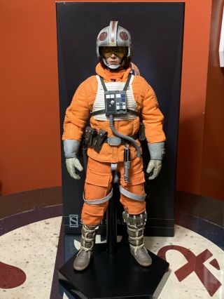Sideshow Star Wars Luke Skywalker Hoth Snowspeeder Pilot 1:6 Figure Hot Toys