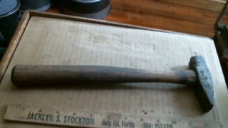 Hand Forged Blacksmith Cross Pein Hammer Antique Vintage Old Tool