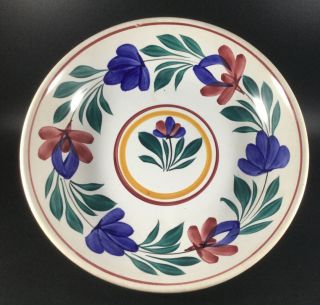 Societe Ceramique Maestricht Holland 10.  5” Shallow Bowl Antique
